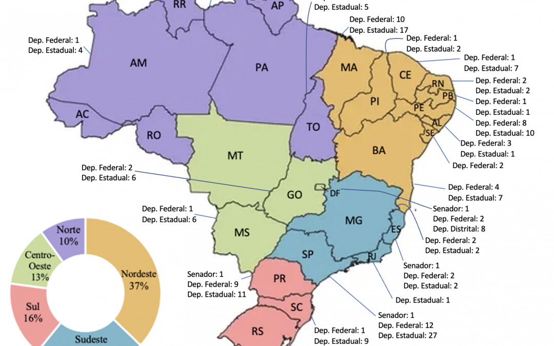 Candidaturas coletivas estão em todas as regiões, ampliam espaço para mulheres e negros e concentram-se na esquerda